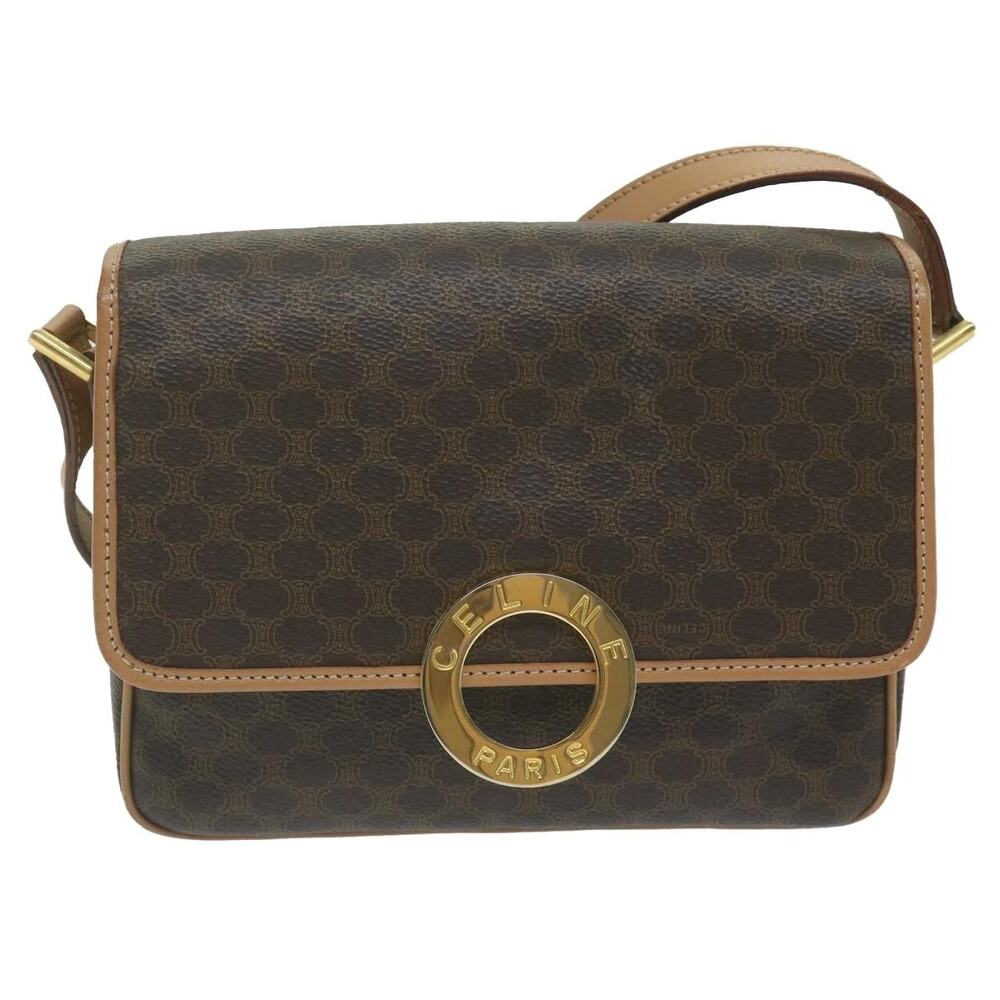 Celine Macadam Shoulder Bag Brown